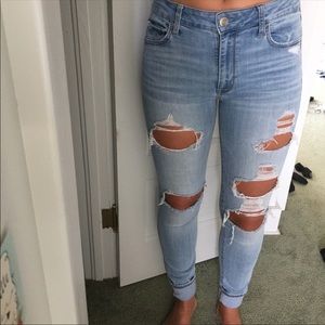 High rise jeans
